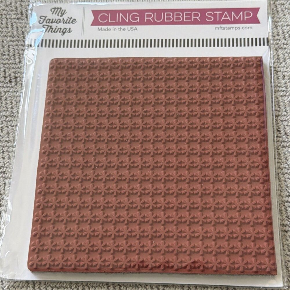 My Favorite Things Cling Rubber Stamp BG-111 Simple Snowflakes Background winter